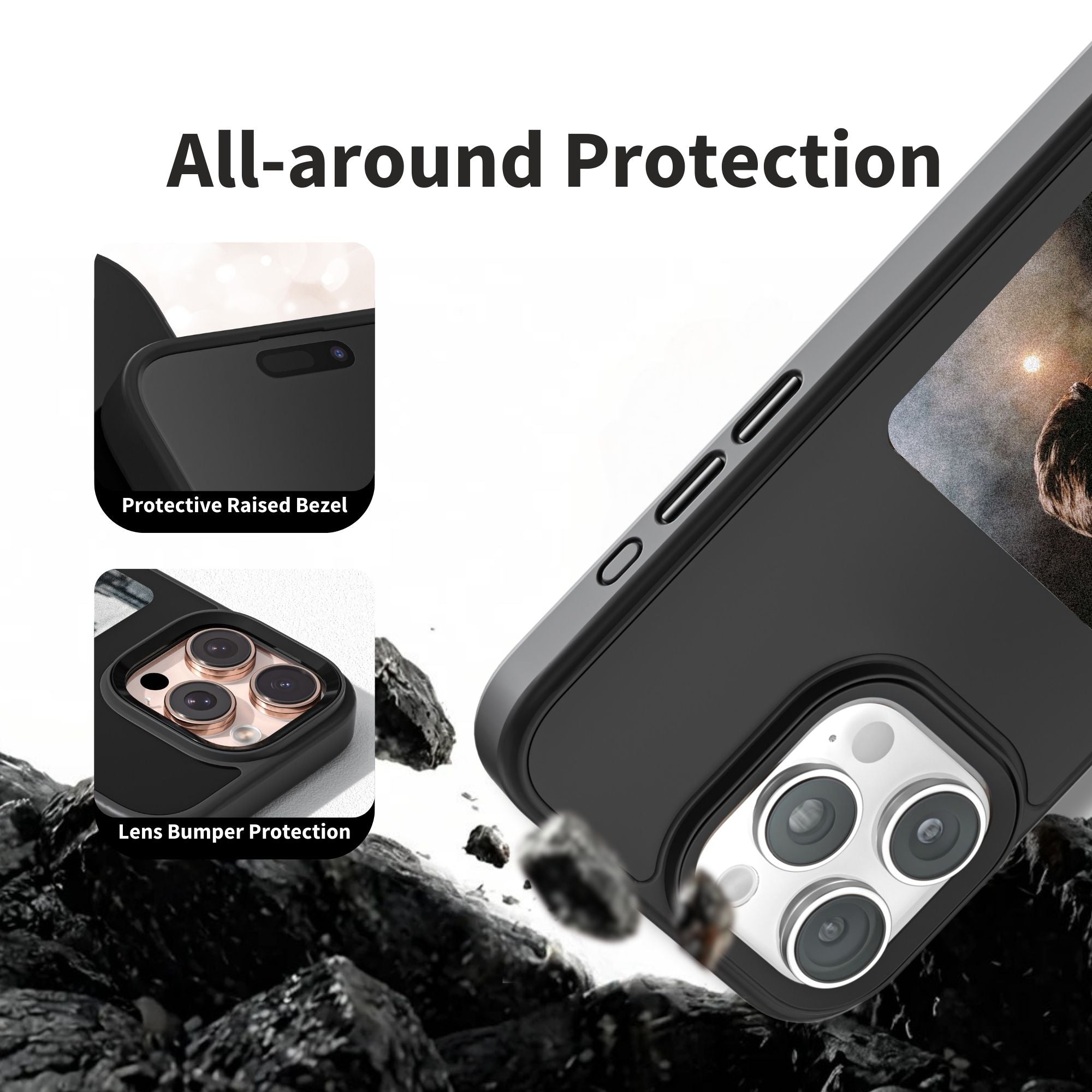 E-Ink Phone Case for iPhone 15/16. Train Focus, Show Off Strong – Your Goals, Your Case.