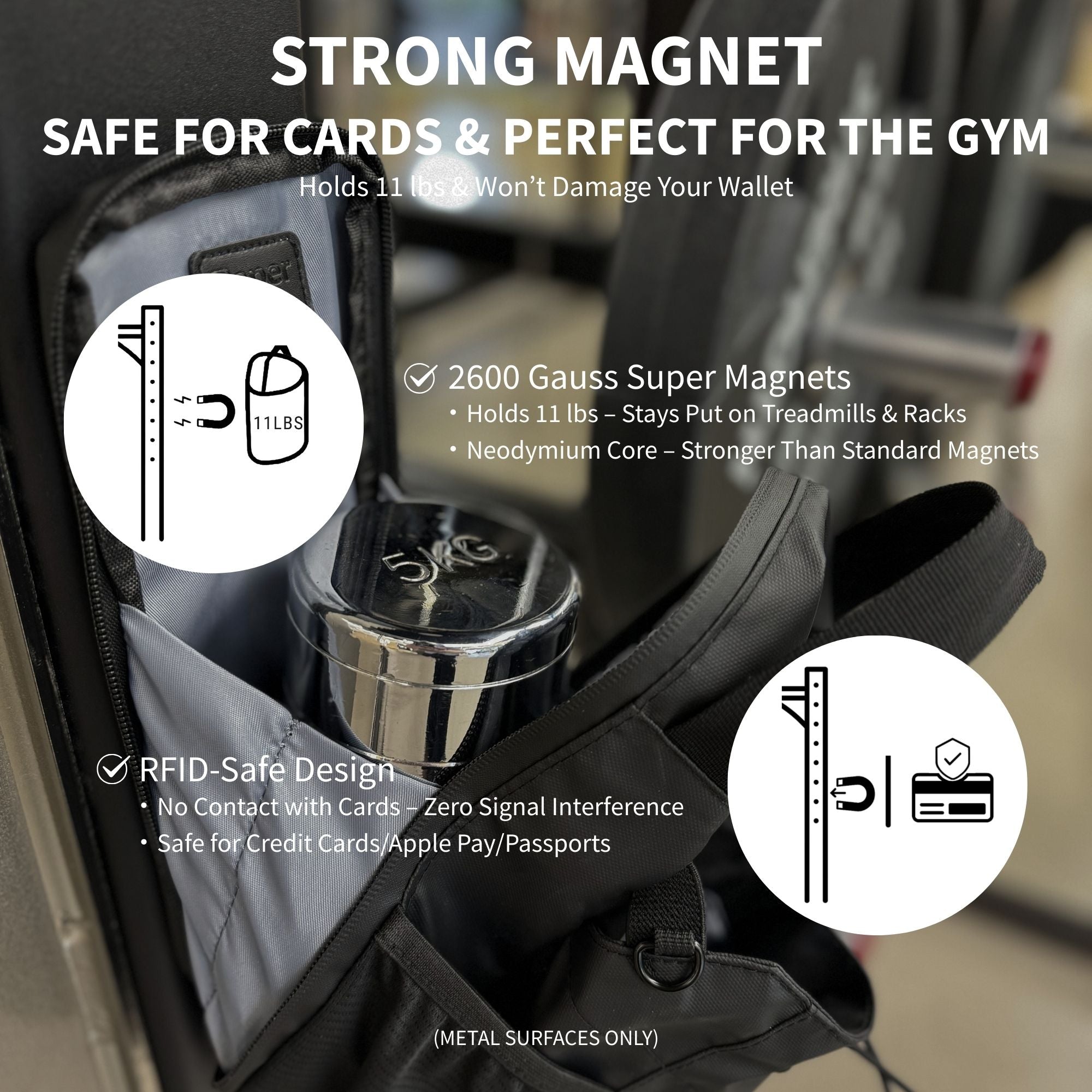 Magnetic Gym Bag