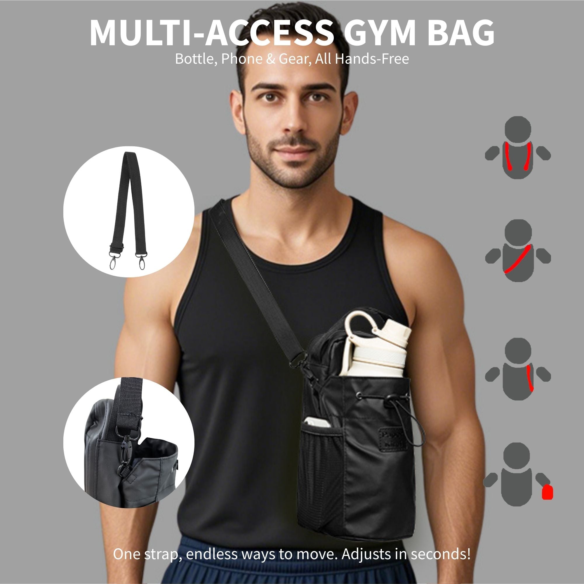 Magnetic Gym Bag