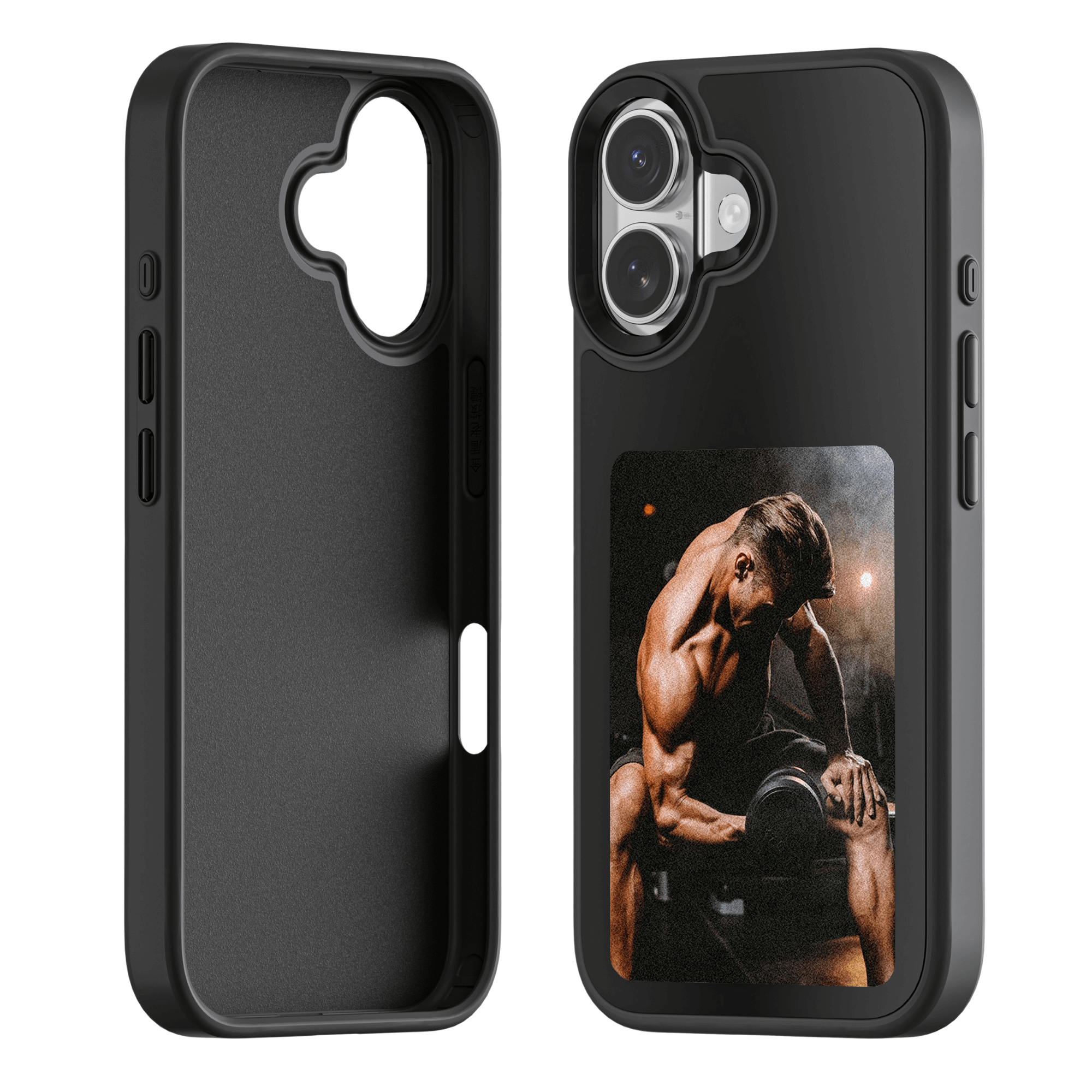 E-Ink Phone Case for iPhone 15/16. Train Focus, Show Off Strong – Your Goals, Your Case.