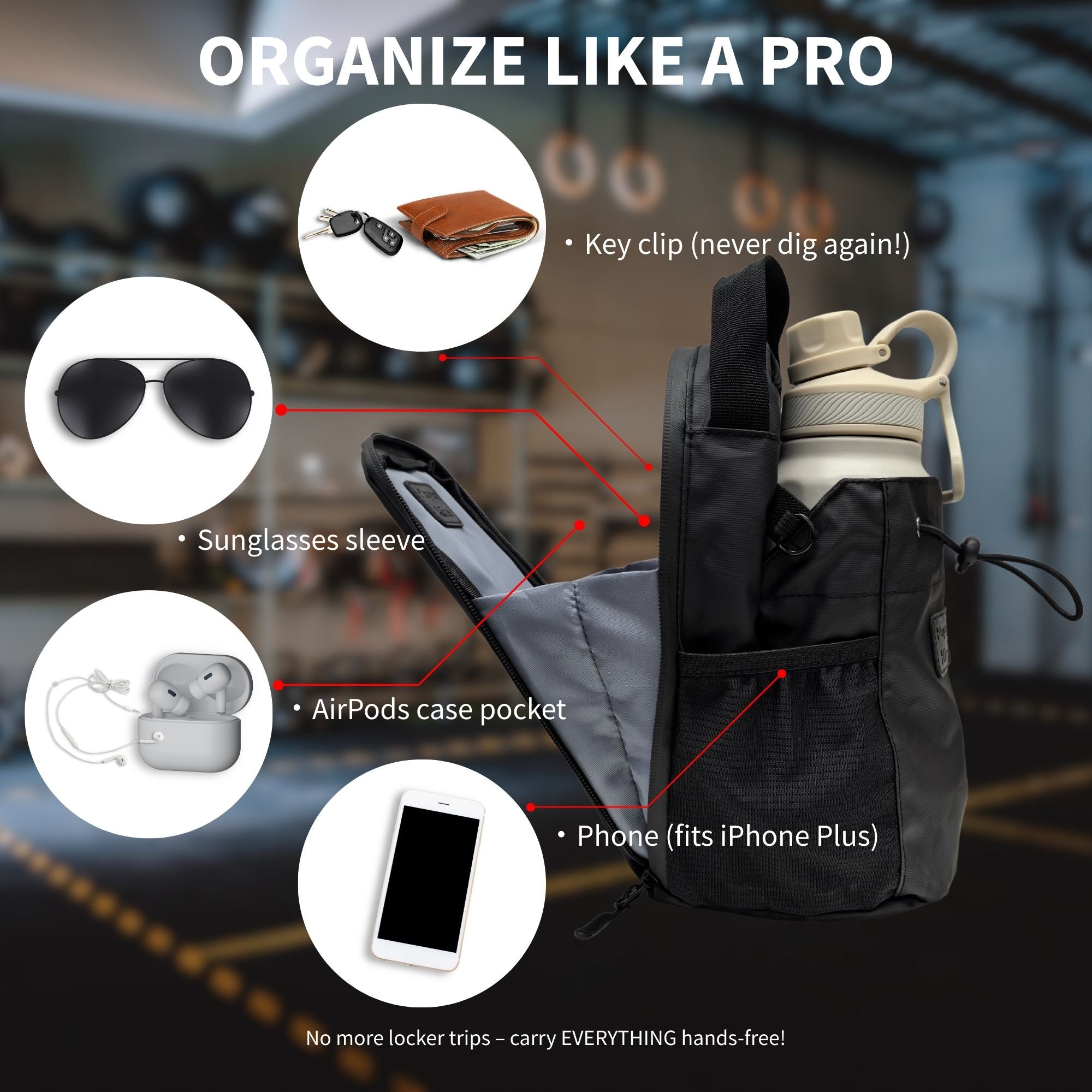 Magnetic Gym Bag